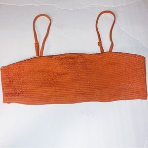 Kendall & Kylie Orange Bikini Top SZ L